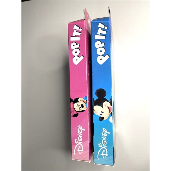 Set of 2 Pop It Disney Mickey Minnie Mouse Fidget Sensory Fun Kid Bubble Game - Picture 3 of 4